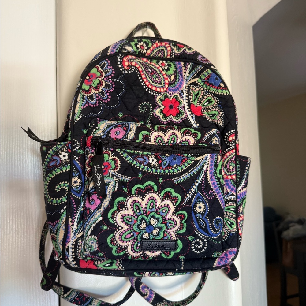 Vera Bradley Black Quilted Backpack